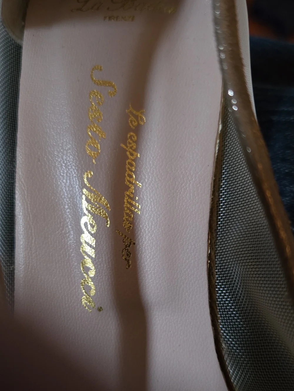La Badia Gold Espadrilles Wedges. Women's Size 10M. Excellent Condition